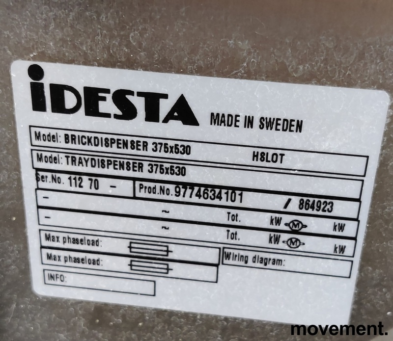 IDESTA brettdispenservogn for - 2 / 2