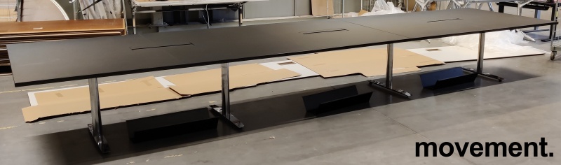 Solgt!Møtebord i sort / krom fra - 2 / 5