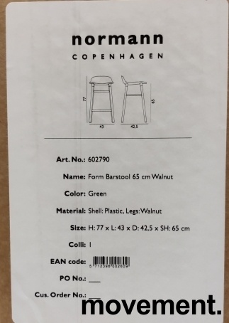 Normann Copenhagen barstol, modell - 5 / 5