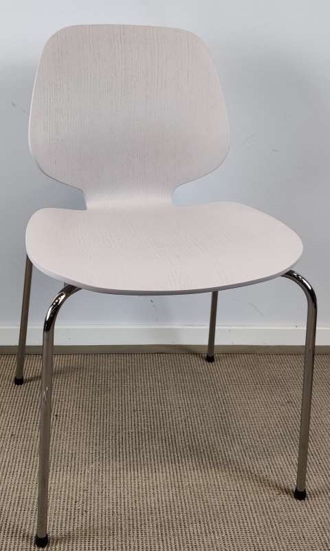 Konferansestol i Oyster / Chrome