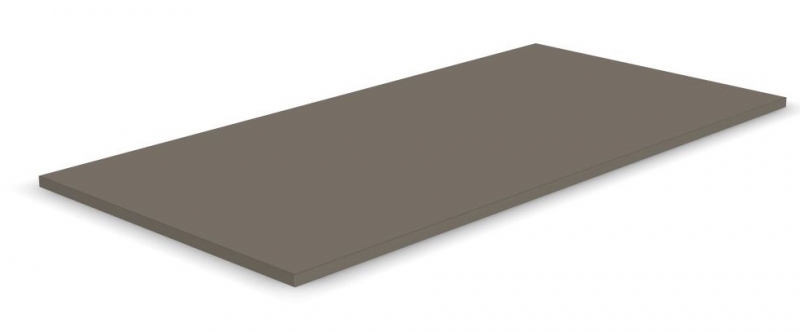 Mørk varmgrå bordplate til