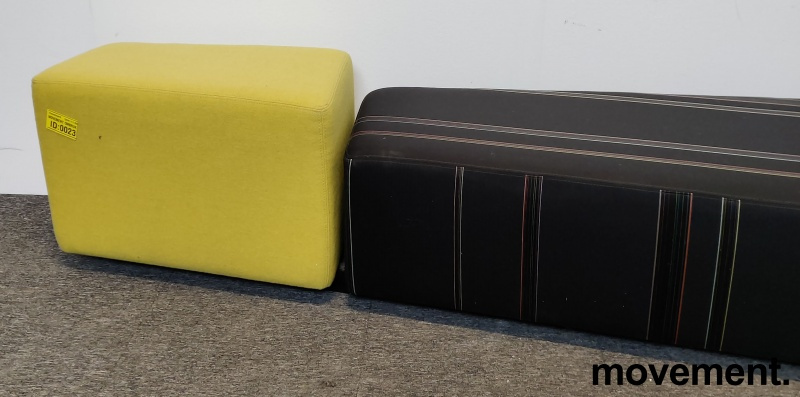 Loungemøbel / sittepuff i sort / - 2 / 7