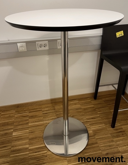 Solgt!Rundt ståbord / barbord i hvitt / - 2 / 2