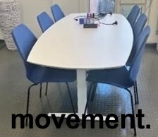 Solgt!Møtebord 180x90cm, hvit laminat