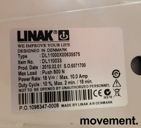 Solgt!Understell for skrivebord med - 2 / 2