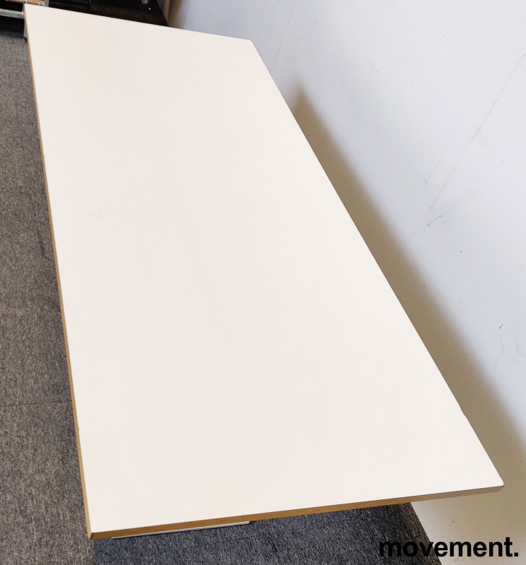 Solgt!Møtebord i hvitt, 180x80cm, passer - 6 / 6