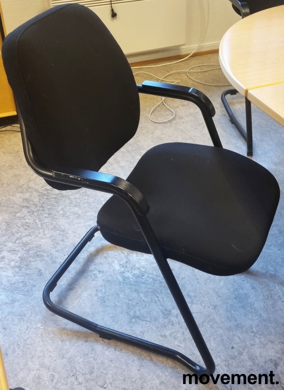 Solgt!Behagelig konferansestol i sort, - 1 / 2