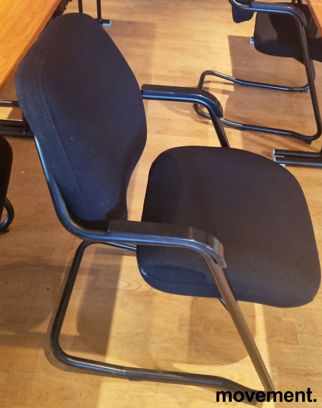 Solgt!Behagelig konferansestol i sort, - 2 / 2