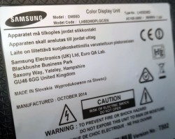 Samsung 55toms LED Public Display DM55D 1920x1080, 450 nits, Speaker, MagicInfo Lite, VGA/DVI/HDMI/DP, pent brukt