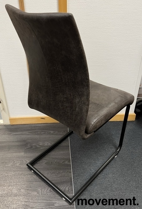 Solgt!Konferansestol / spisestol i brunt - 2 / 3