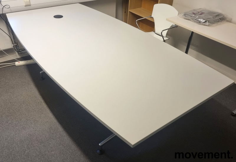 Solgt!Møtebord i lysegrått / krom fra - 2 / 6