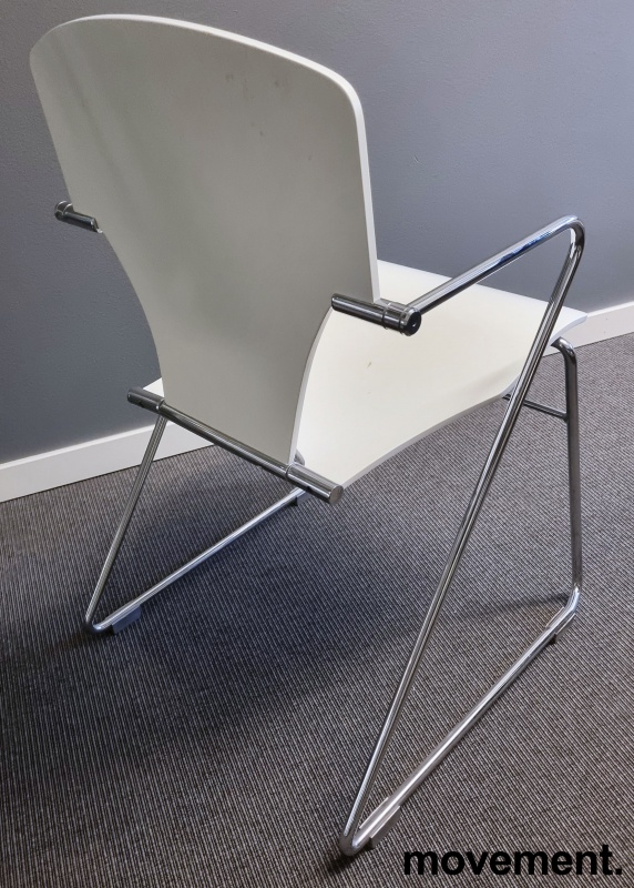 Solgt!Designstol i hvitt/krom fra STUA, - 3 / 5