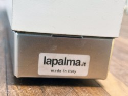 Ståbord i hvitt / aluminium fra LaPalma, modell Brunch 180, design: Romano Marcato, pent brukt