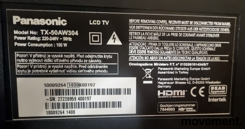 Solgt!Flatskjerm Panasonic 50toms LED - 2 / 2