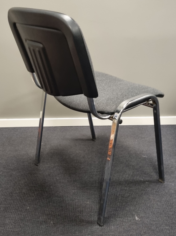 Stablebar konferansestol i grått /