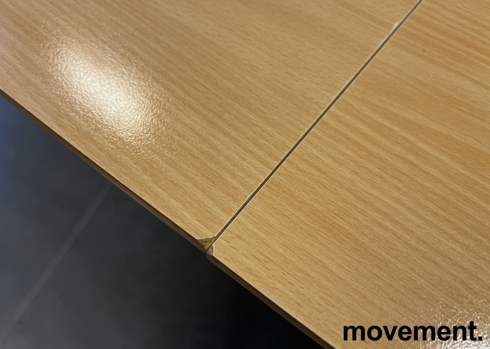 Solgt!Møtebord i bøk laminat / sort, - 4 / 5