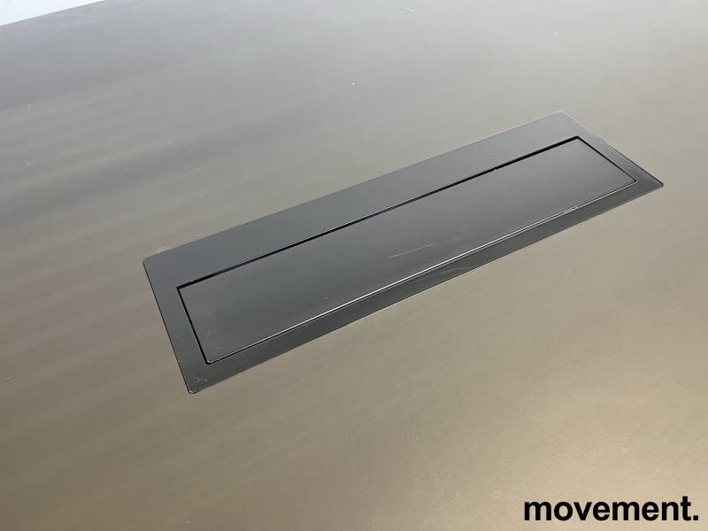 Solgt!Lekkert møtebord i sort linoleum - 5 / 6