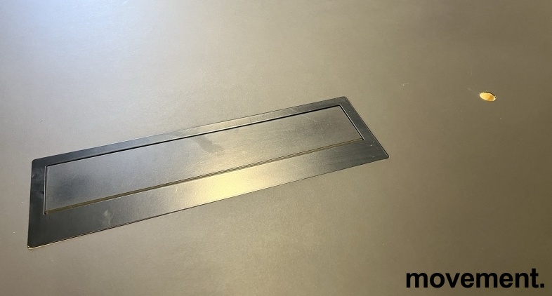 Solgt!Lekkert møtebord i sort linoleum - 4 / 4