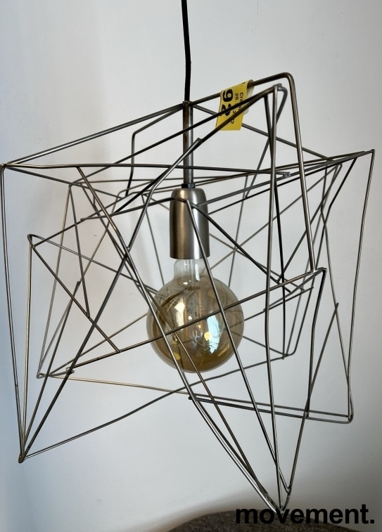 Solgt!Taklampe / pendellampe i metal, - 1 / 2