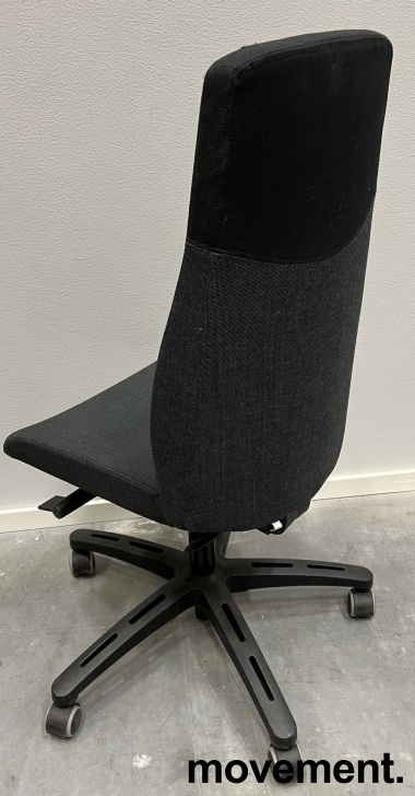 Solgt!IKEA Volmar kontorstol, sort/grå - 2 / 2