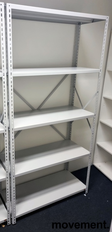 Solgt!Stålhylle / lagerhylle i lakkert - 2 / 2