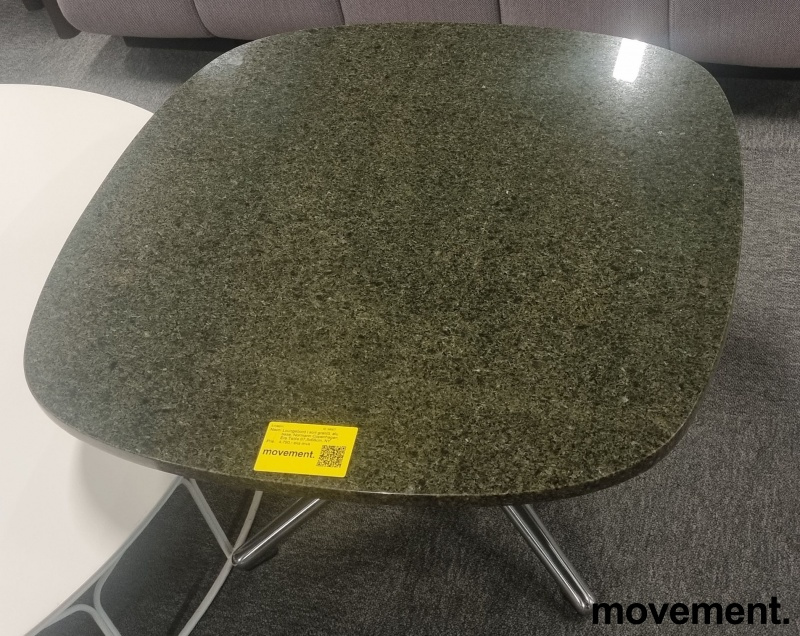 Loungebord i sortgrønn granitt, alu - 2 / 2