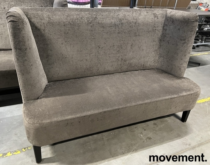 Solgt!Høy loungesofa / alcovesofa i brunt - 1 / 3