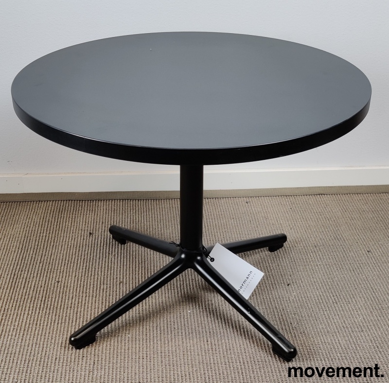 Solgt!Loungebord i sort laminat Ø=60cm, - 2 / 3