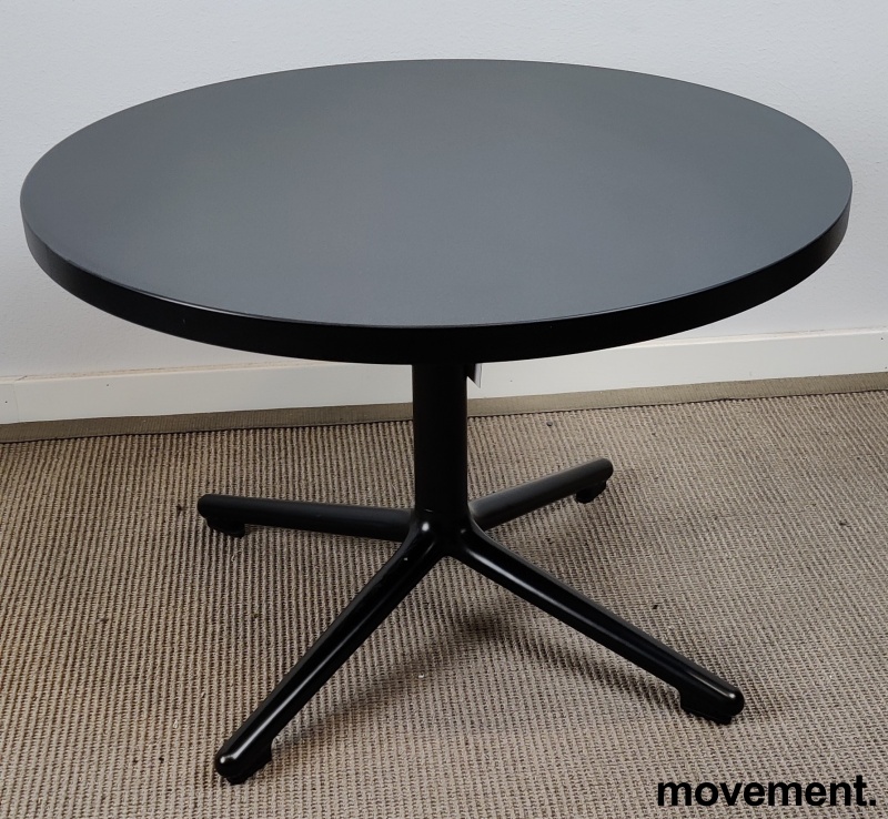 Solgt!Loungebord i sort laminat Ø=60cm, - 2 / 3