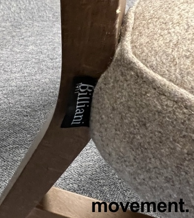 Solgt!Loungestol i beige ullstoff / - 3 / 4
