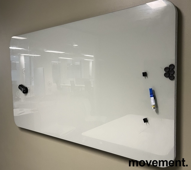 Solgt!Whiteboard i glass med stofftrukket - 1 / 2