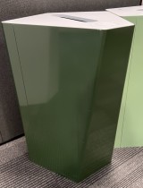 Søppelbøtte / papirkurv / kildesortering i mørk grønn fra Trece, modell Kite, pent brukt