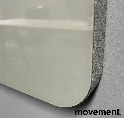 Solgt!Whiteboard i glass med stofftrukket - 2 / 2