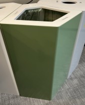 Søppelbøtte / papirkurv / kildesortering i grønt fra Trece, modell Kite, pent brukt
