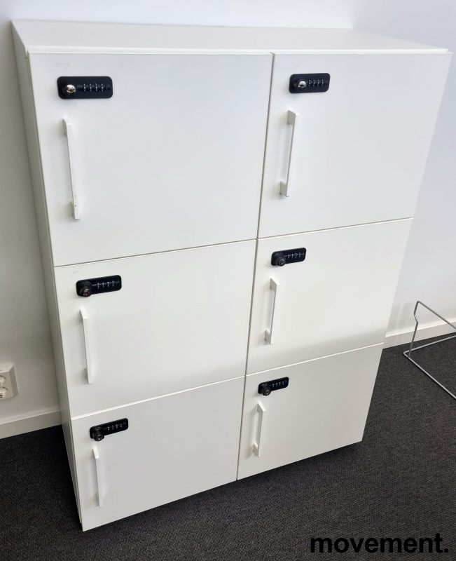 Lukeskap i hvitt, 6 luker, bredde