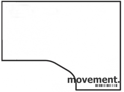 Bordplate, Hjørneplate skrivebord, - 1 / 3