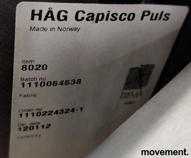 Solgt!Ergonomisk kontorstol fra Håg: - 4 / 4