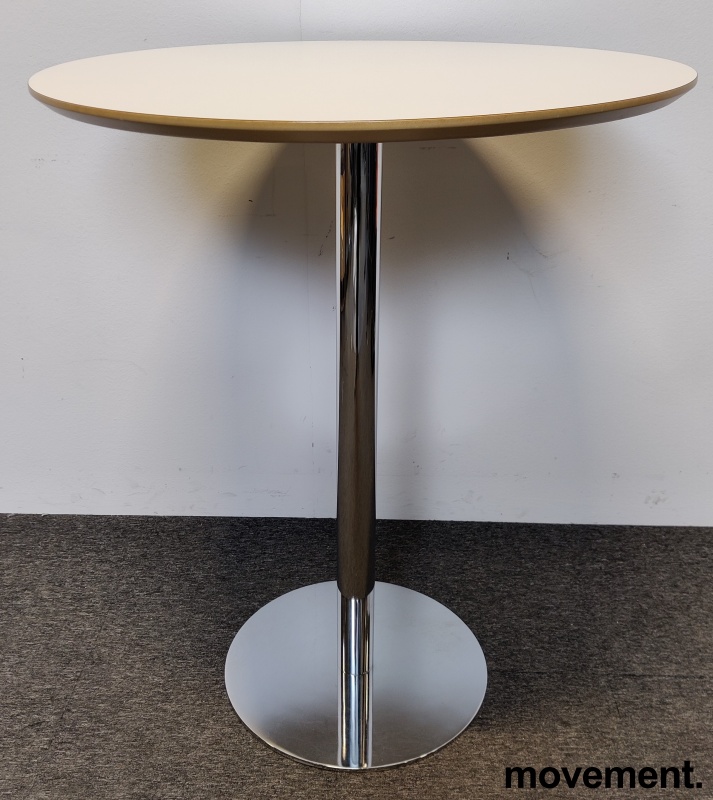 Solgt!Barbord / ståbord i hvitt / krom, - 3 / 3