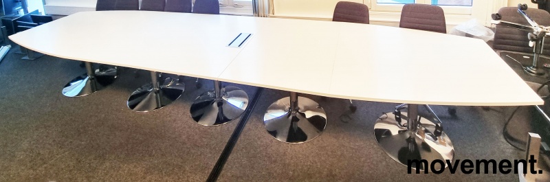 Solgt!Møtebord i hvitt / krom - 3 / 4