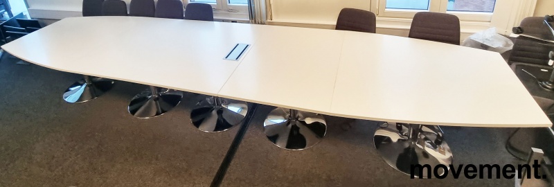 Solgt!Møtebord i hvitt / krom - 1 / 4