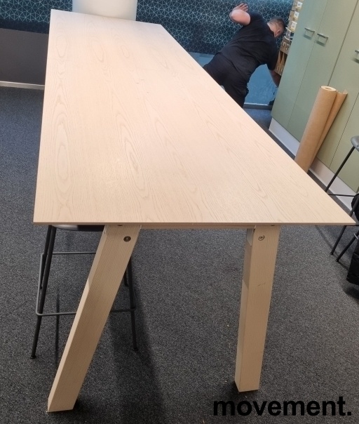 Solgt!Høyt (90cm) møtebord fra EFG i ask, - 3 / 8