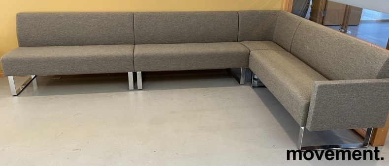 Solgt!Hjørnesofa / sittebenk for kantine - 2 / 3