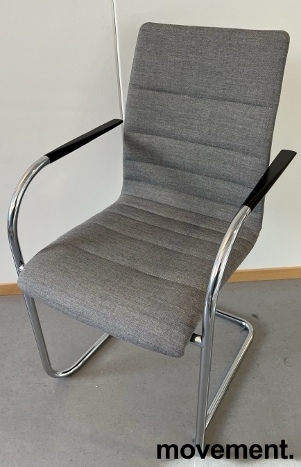 Solgt!Konferansestol / stablestol i grått - 1 / 2