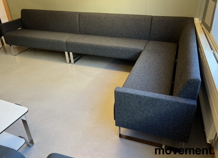Solgt!Hjørnesofa / sittebenk for kantine - 1 / 2