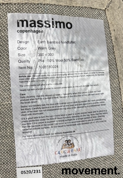 Solgt!Lekkert teppe i varmgrått fra - 3 / 3