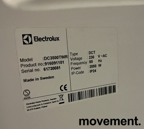 Solgt!Electrolux DC3500TWR tørkeskap med - 3 / 3