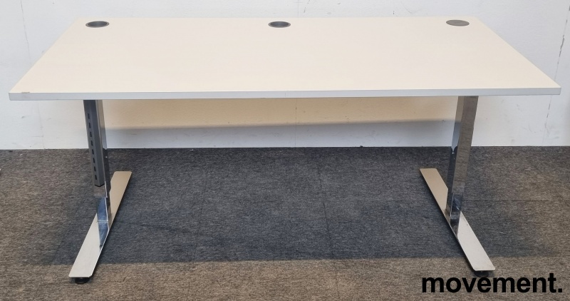 Solgt!Skrivebord fra EFG, 160x80cm, hvit - 1 / 3