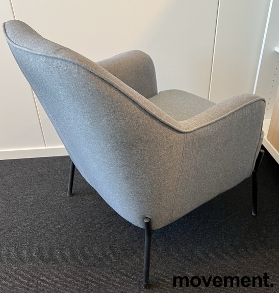 Solgt!Loungestol / lenestol i mørkt grått - 2 / 2