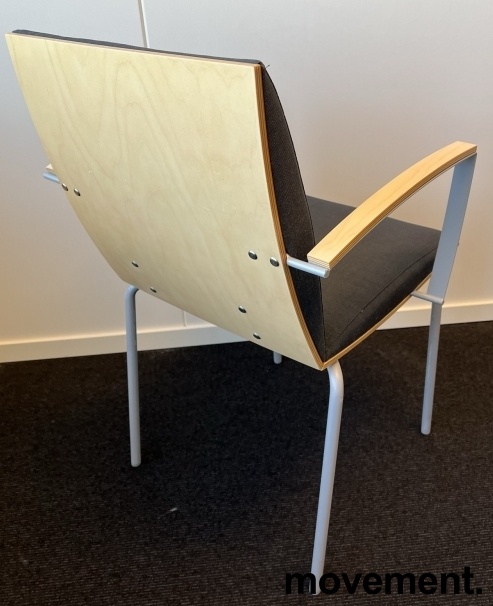 Solgt!Konferansestol i mørkt grått stoff - 2 / 2