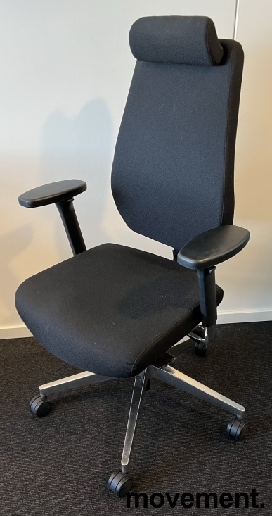 Solgt!Kontorstol i sort fra AJ Produkter, - 1 / 2